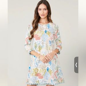 Spartina 449 Island Fringe Dress Mermaid Sea NWT resort beachwear